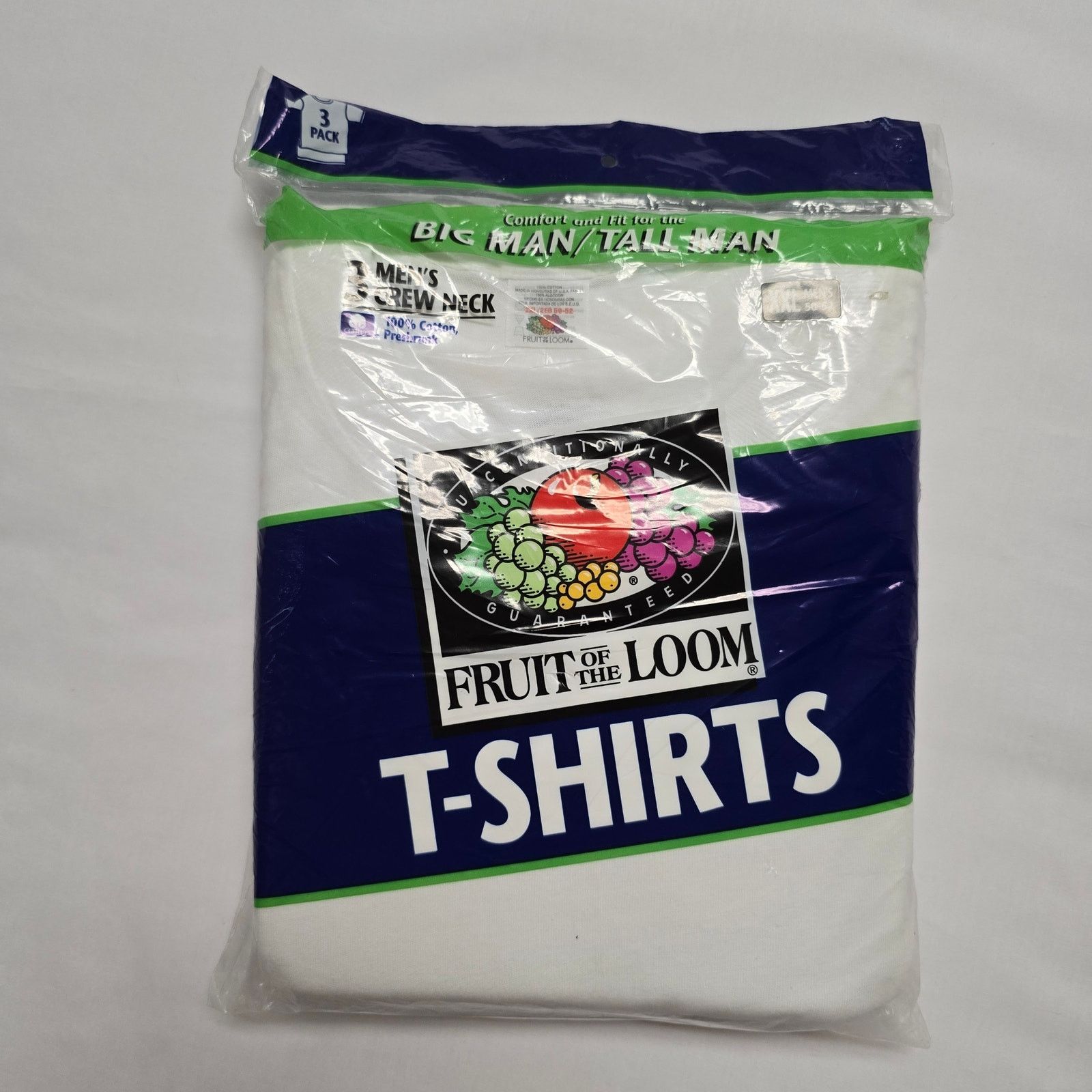 Vintage Fruit Of The Loom Blank Shirt 2xl 3 Pack White Tee