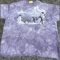 Mountain Vintage The Mountain T Shirt Men Xl Purple Tie Dye Penguin 90s Usa Made