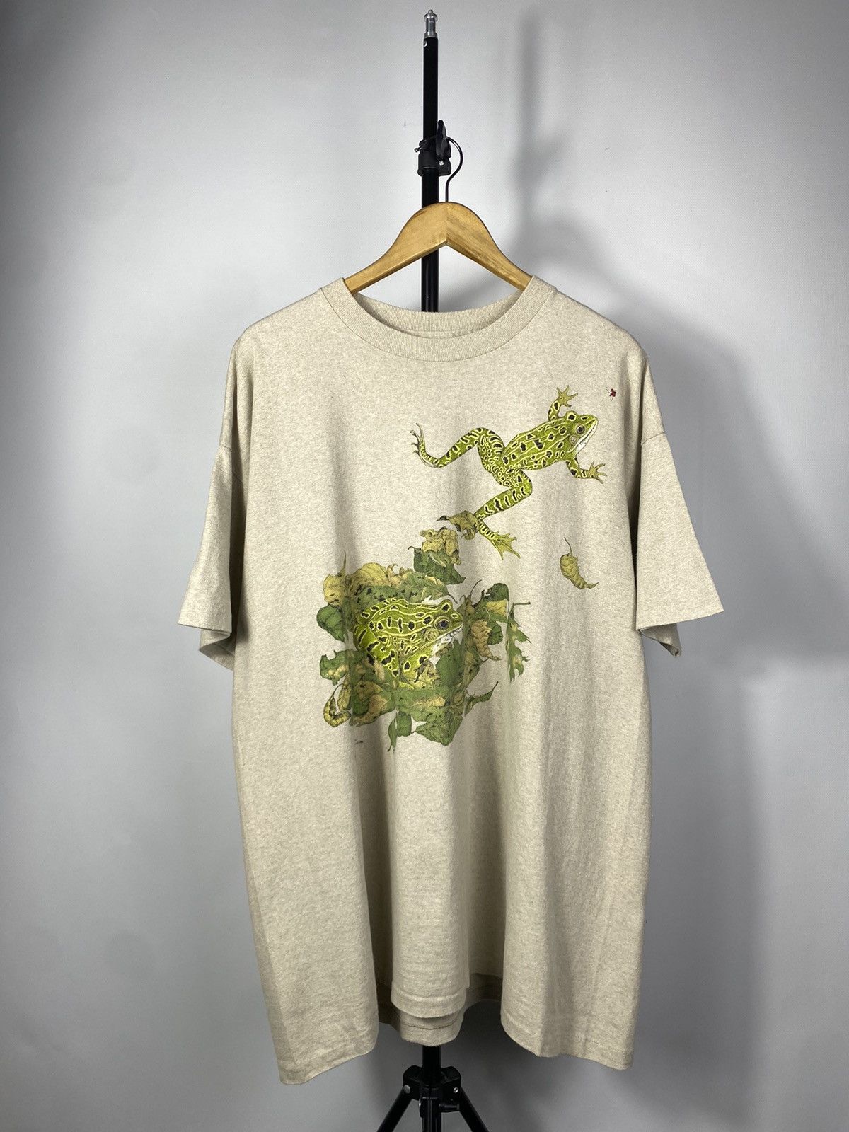 Vintage 1992 Tree Frog Rain Forest Animal Mountain T Shirt