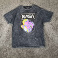 Nasa Multicolored Astronaut Chemistry Mens Short Sleeve Black T Shirt Adult Xl