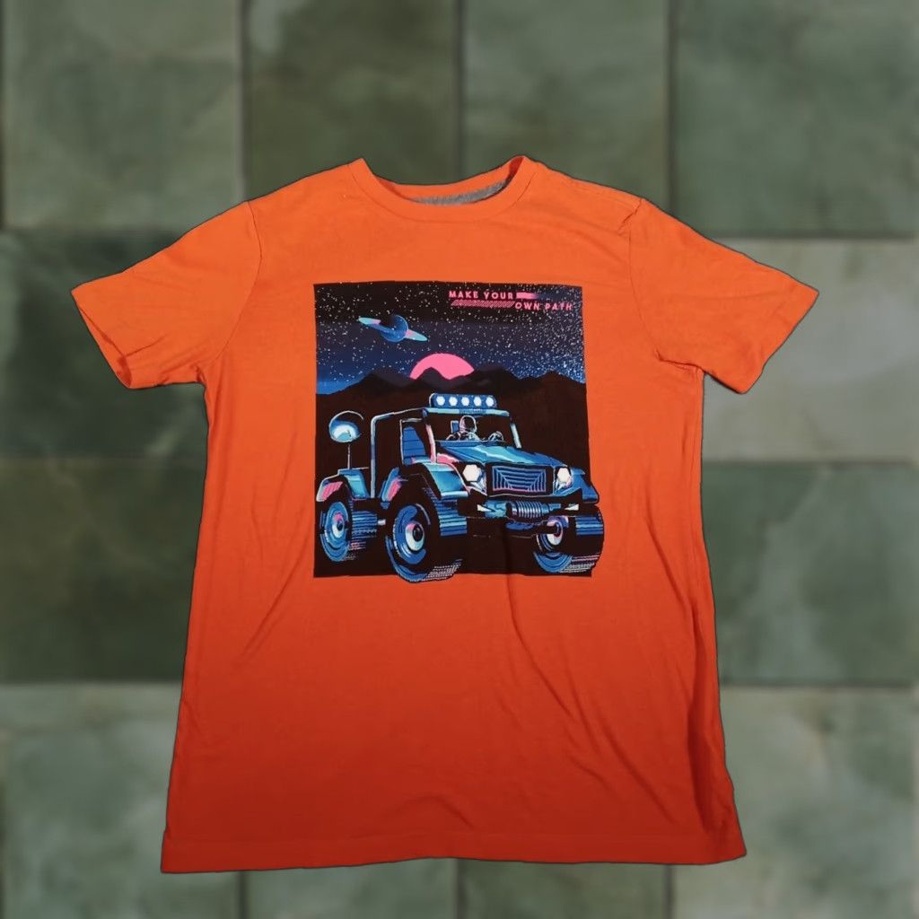 Navy Old Navy Shirt Boys Extra Large Orange Truck Causal School Everyday Graphic Tee Hoodie, Sweatshirt | FlexRushtees.com