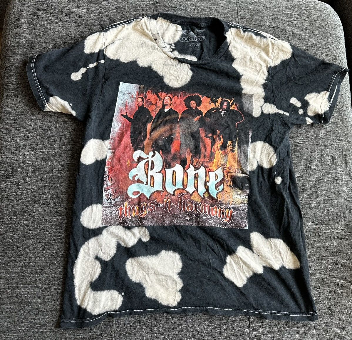 Vintage Control Bone Thugs And Harmony Graphic Bleached Shrinked T-Shirts, Hoodie, Sweatshirt | FlexRushtees.com