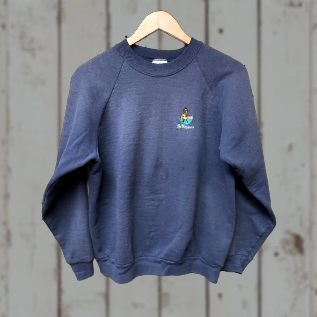Vintage Screen Stars Wayfarers Sweatshirt Pullover Embroidered Blue M Men Cotton Blend Pullo