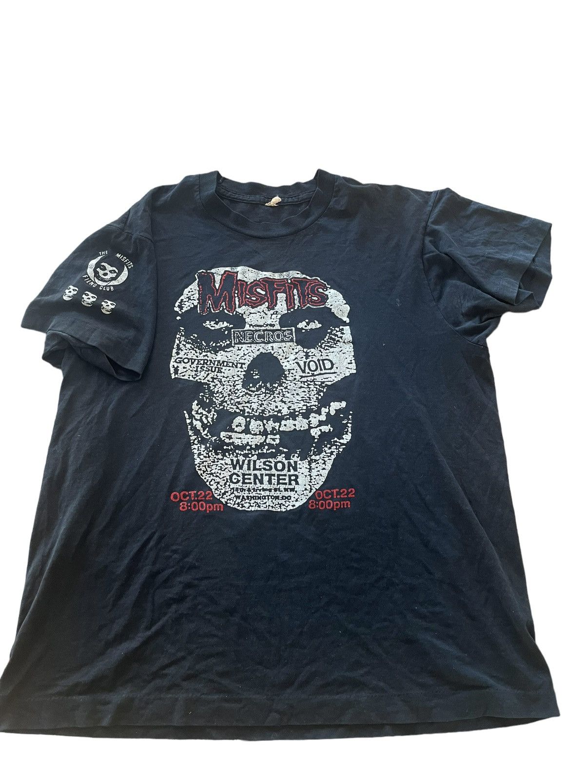 Misfits X Vintage 1980 S Misfits Necros Tour Shirt Hoodie, Sweatshirt | FlexRushtees.com