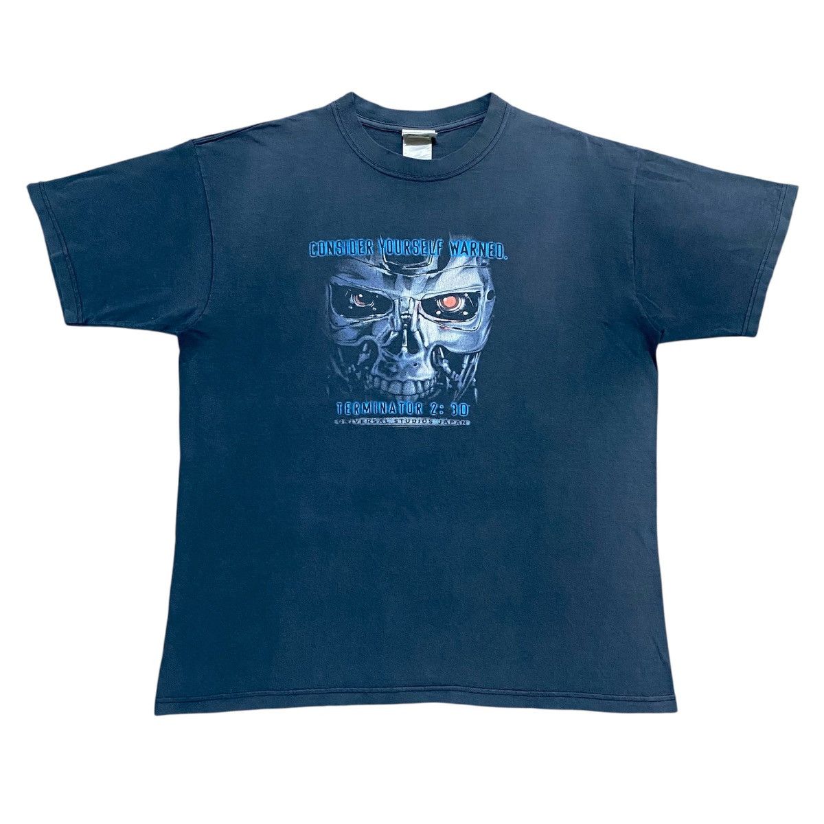Universal Studios Rare Vintage Terminator 2 Consider Yourself Warned T Shirt