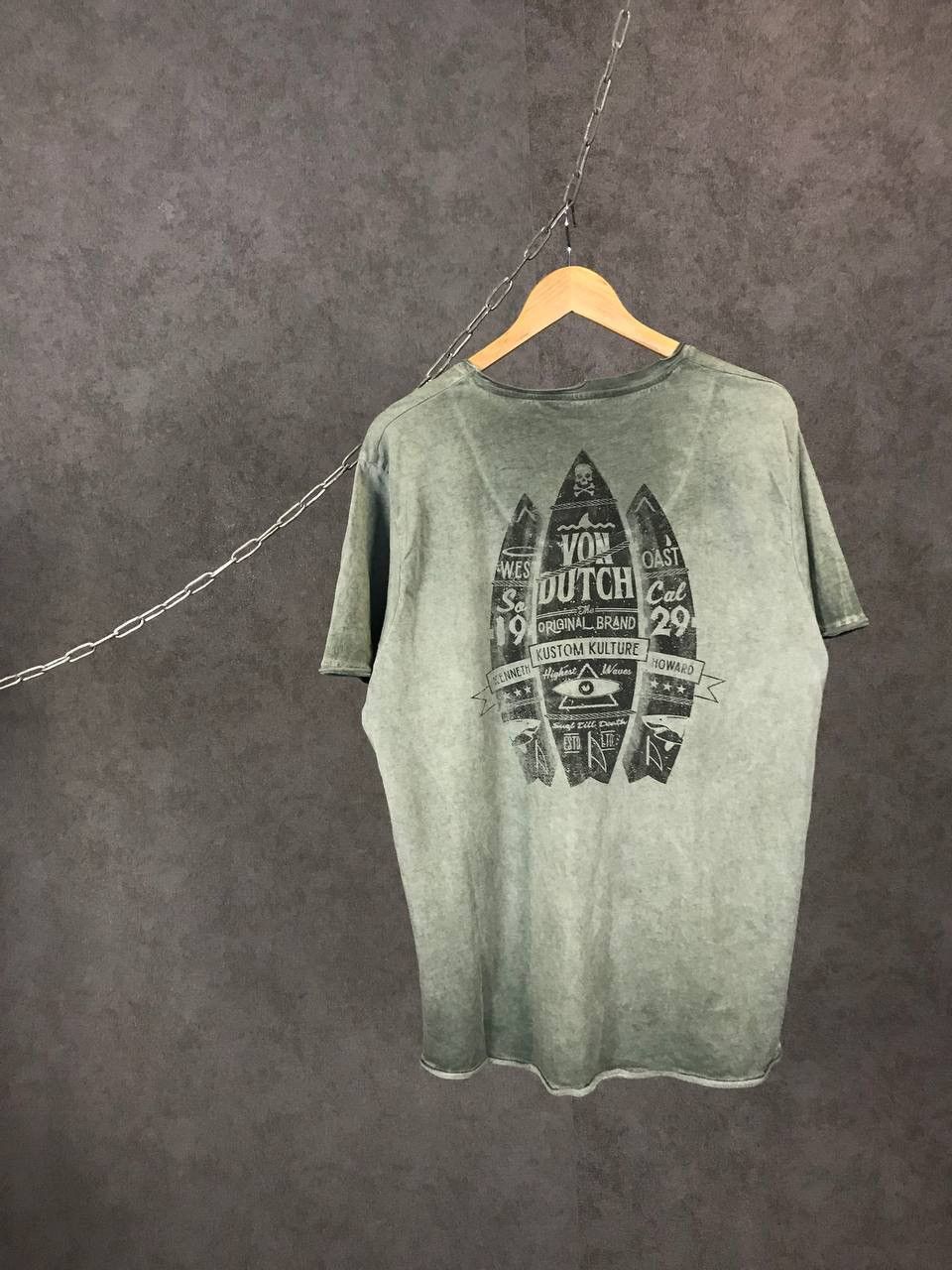 Designer Von Dutch California Designer Usa V Neck Overprinted Tee Hoodie, Sweatshirt | FlexRushtees.com