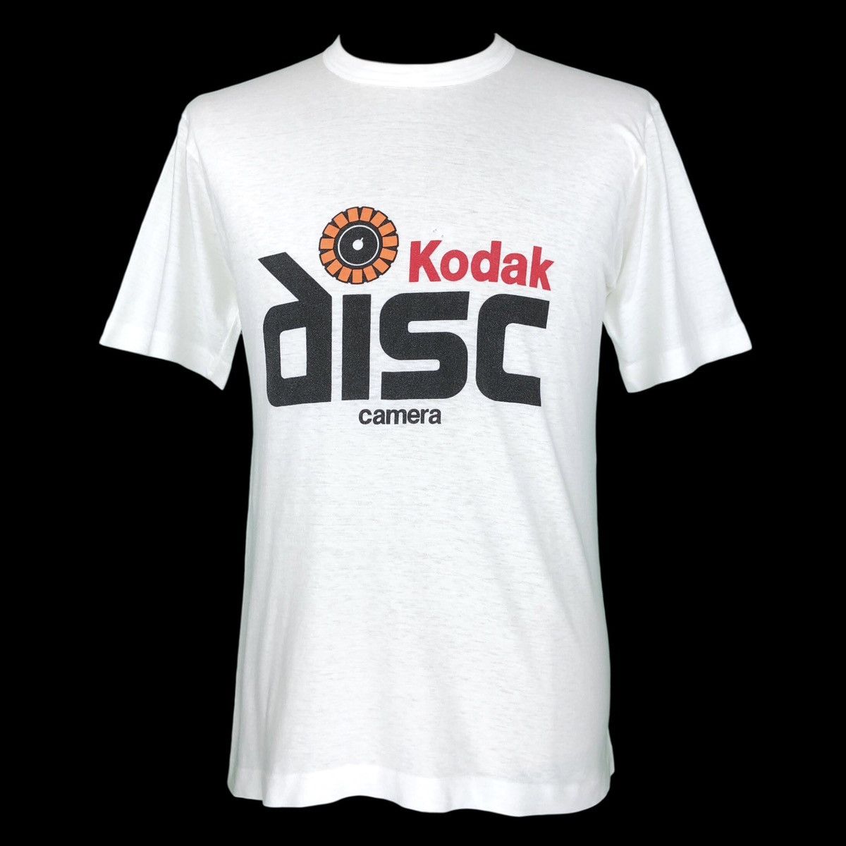 Vintage Kodak Disc Camera Spell Out Big Logo White Tee Shirt Hoodie, Sweatshirt | FlexRushtees.com
