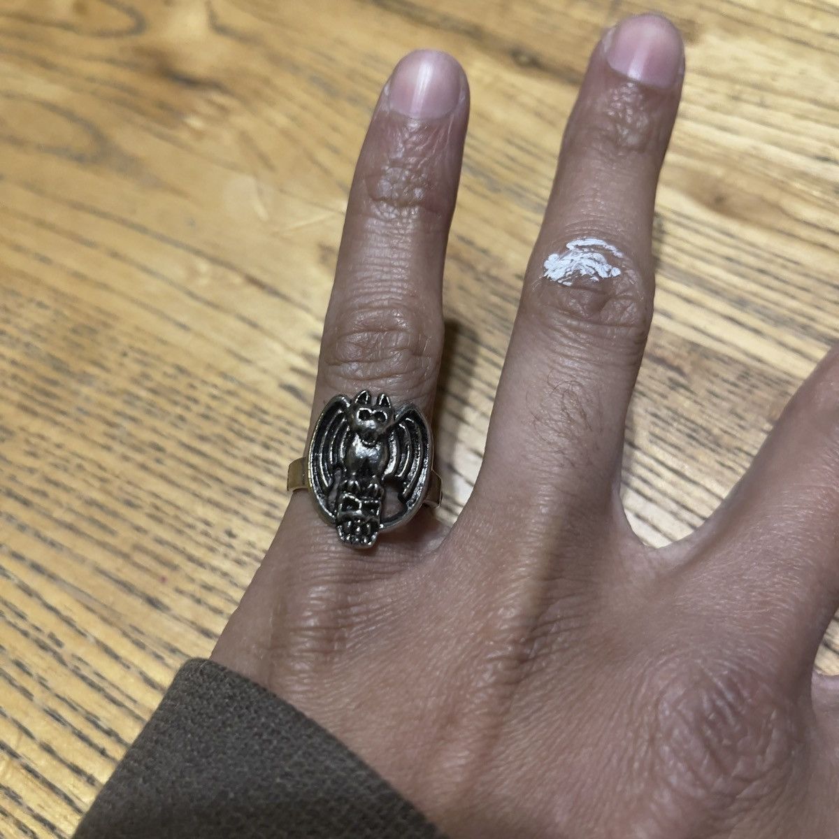 Vintage Metal Gargoyle Goth Ring