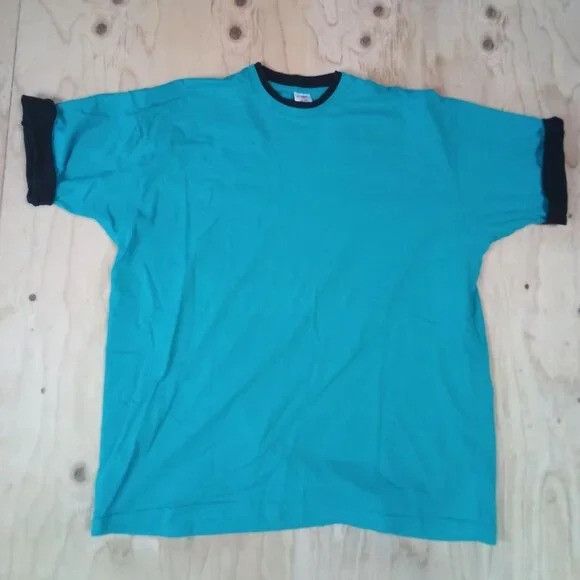 Ds Vintage Fruit Of The Loom Blank Double Sleeve T Shirt