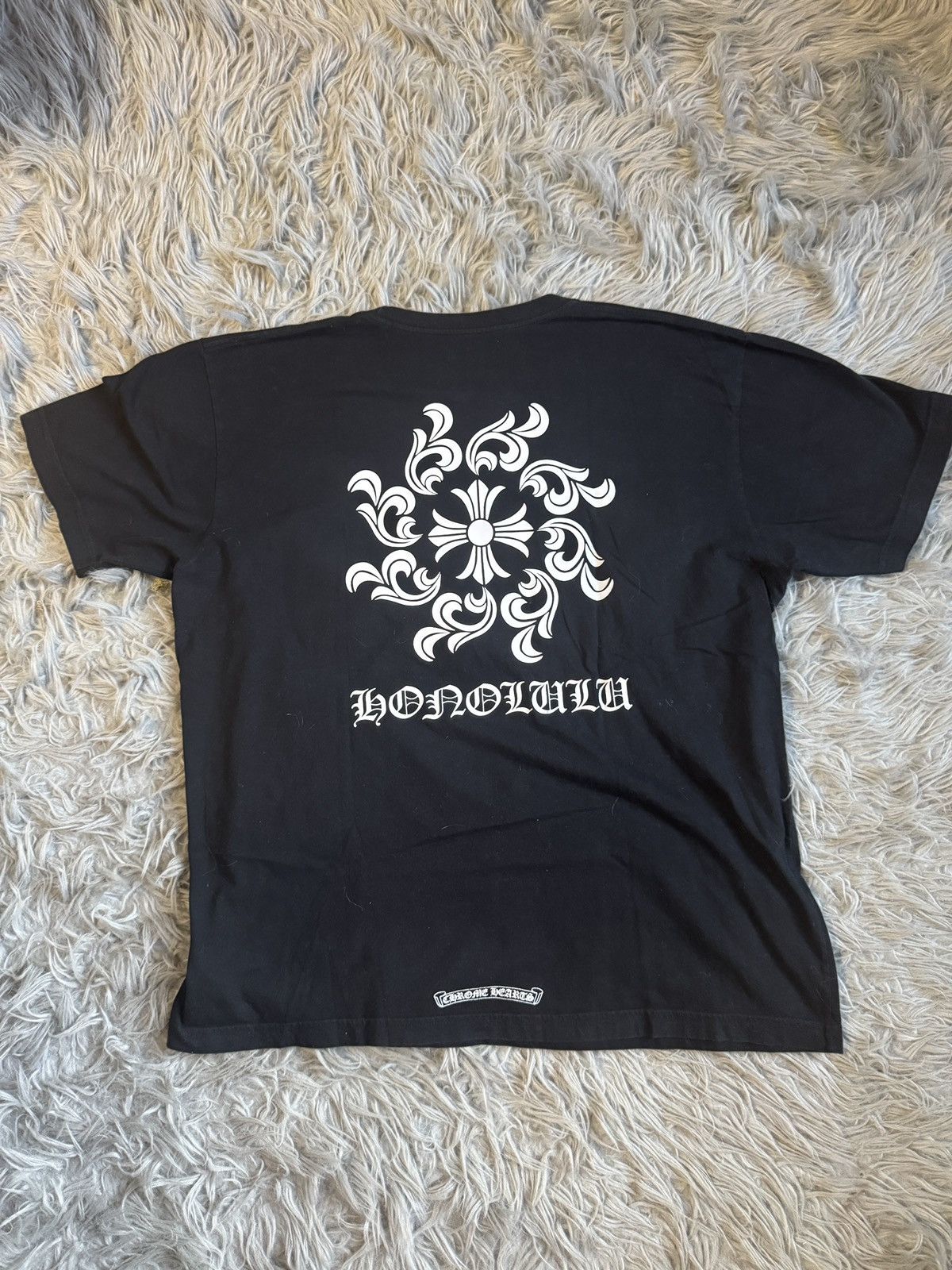 Hearts Chrome Hearts Black Honolulu Tee Hoodie, Sweatshirt | FlexRushtees.com