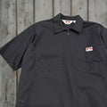 Davis Vintage Ben Davis Quarter Zip Shirt Black Mens Size Medium