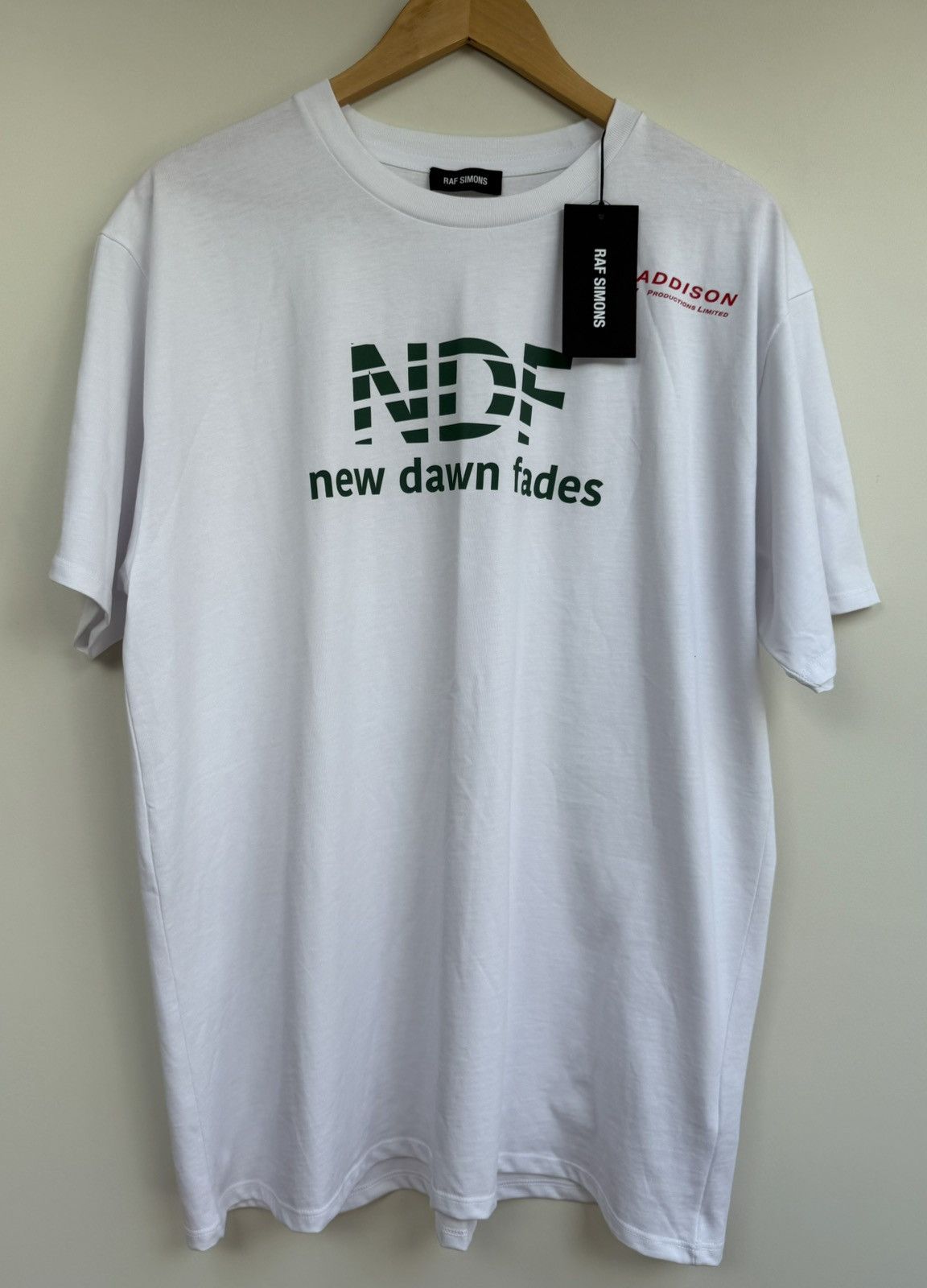 Simons Raf Simons New Dawn Fades Joy Division Medium White T-Shirts, Hoodie, Sweatshirt | AU16VibeMintTees.com