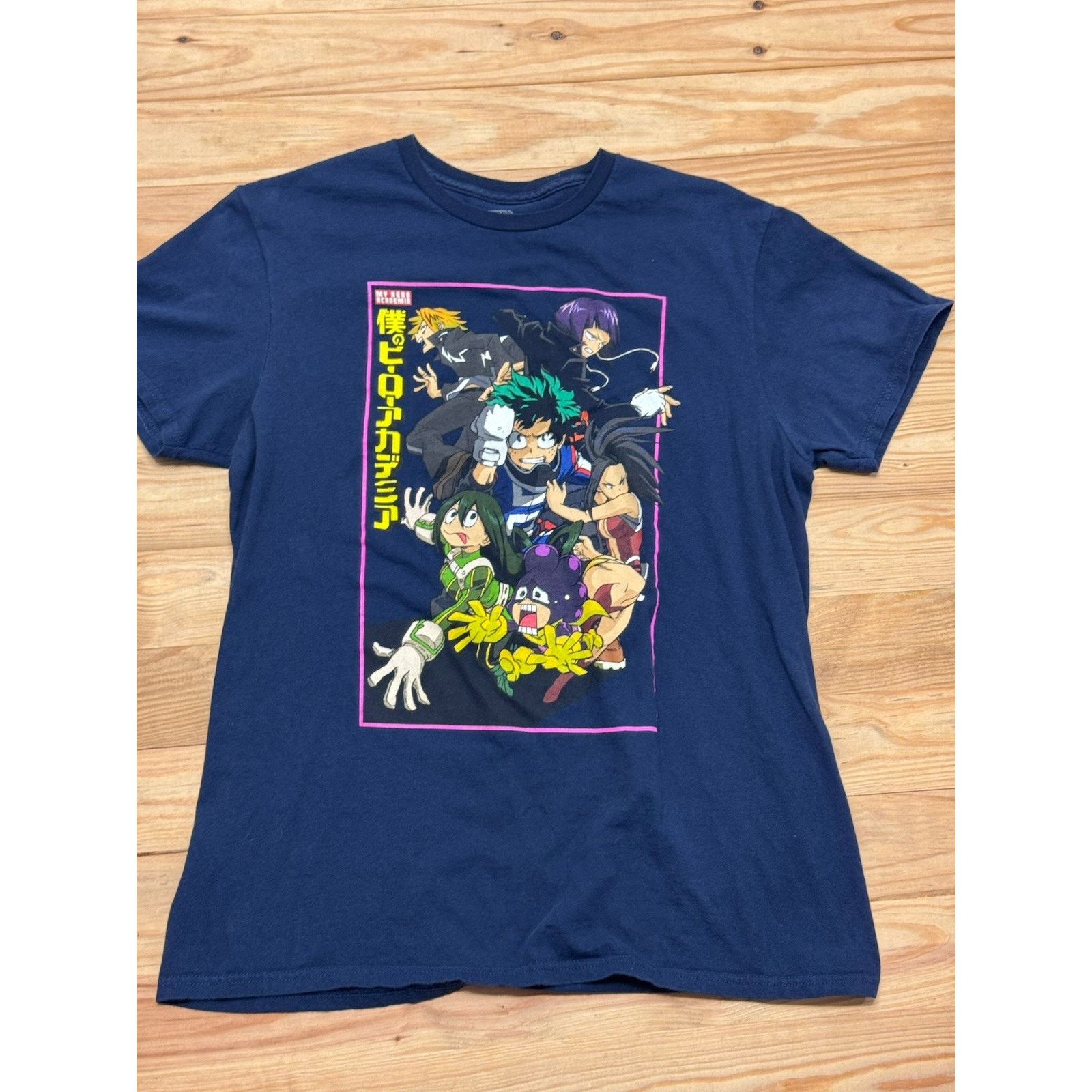 Other My Hero Academia Funimation T Shirt Men S Sz Large Navy Blue