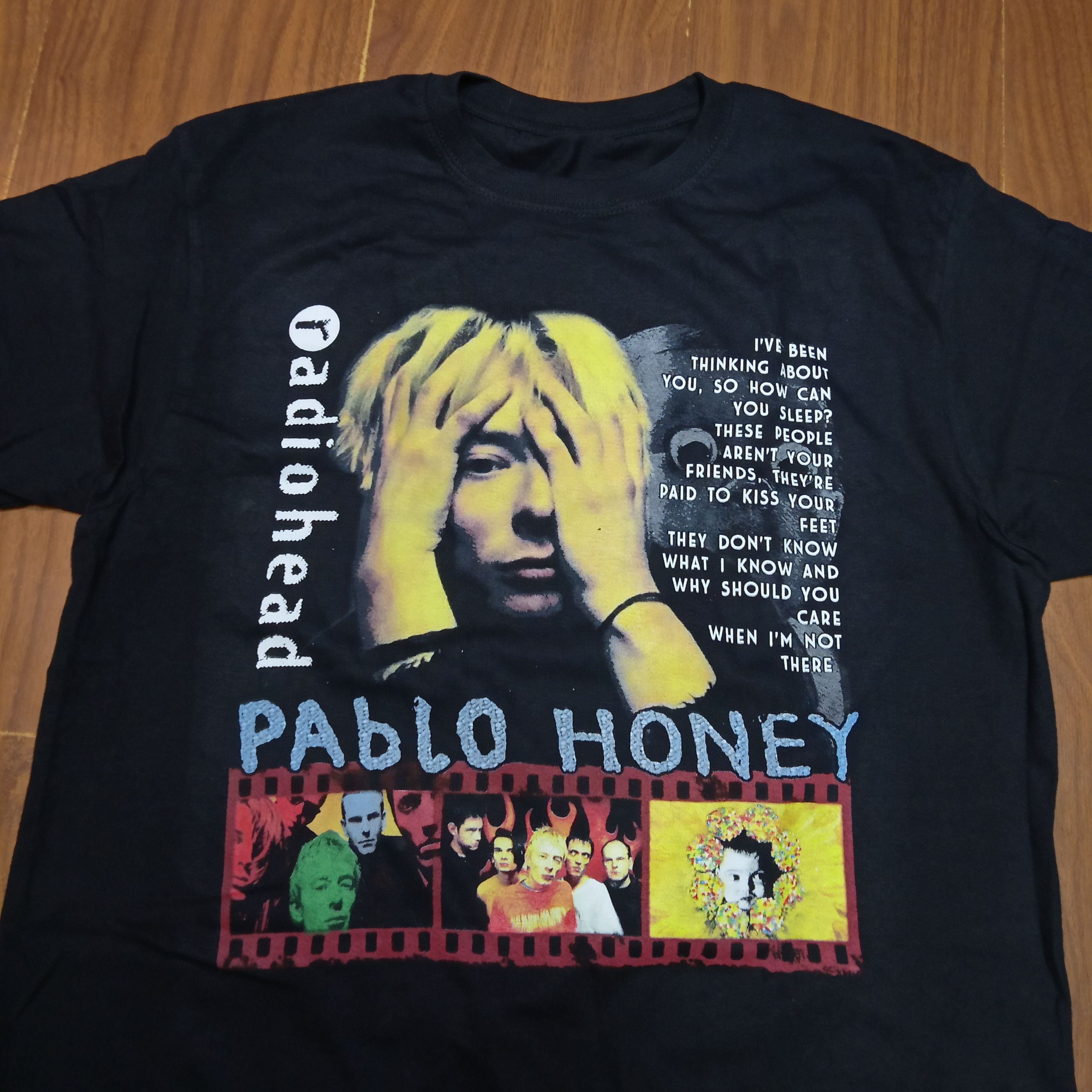 Band Tees Radiohead Pablo Honey Tour T Shirt Hoodie, Sweatshirt | FlexRushtees.com