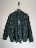 Needles Rebuild Zipped 7 Cuts Flannel In Green