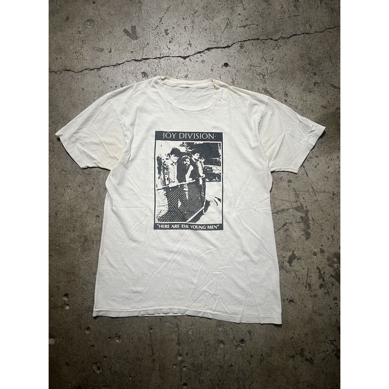 Joy Division Vintage 1982 Joy Division T Shirt Here Are The Young Men L Hoodie, Sweatshirt | FlexRushtees.com