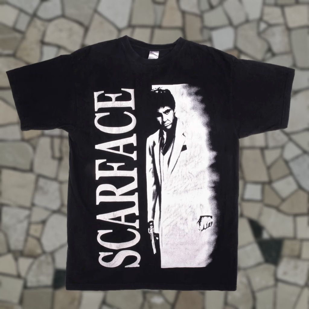 Vintage Scarface Movie Tee Shirt Large Shirt Unisex Short Sleeve 100 Cotton Graphic Tee Mens Hoodie, Sweatshirt