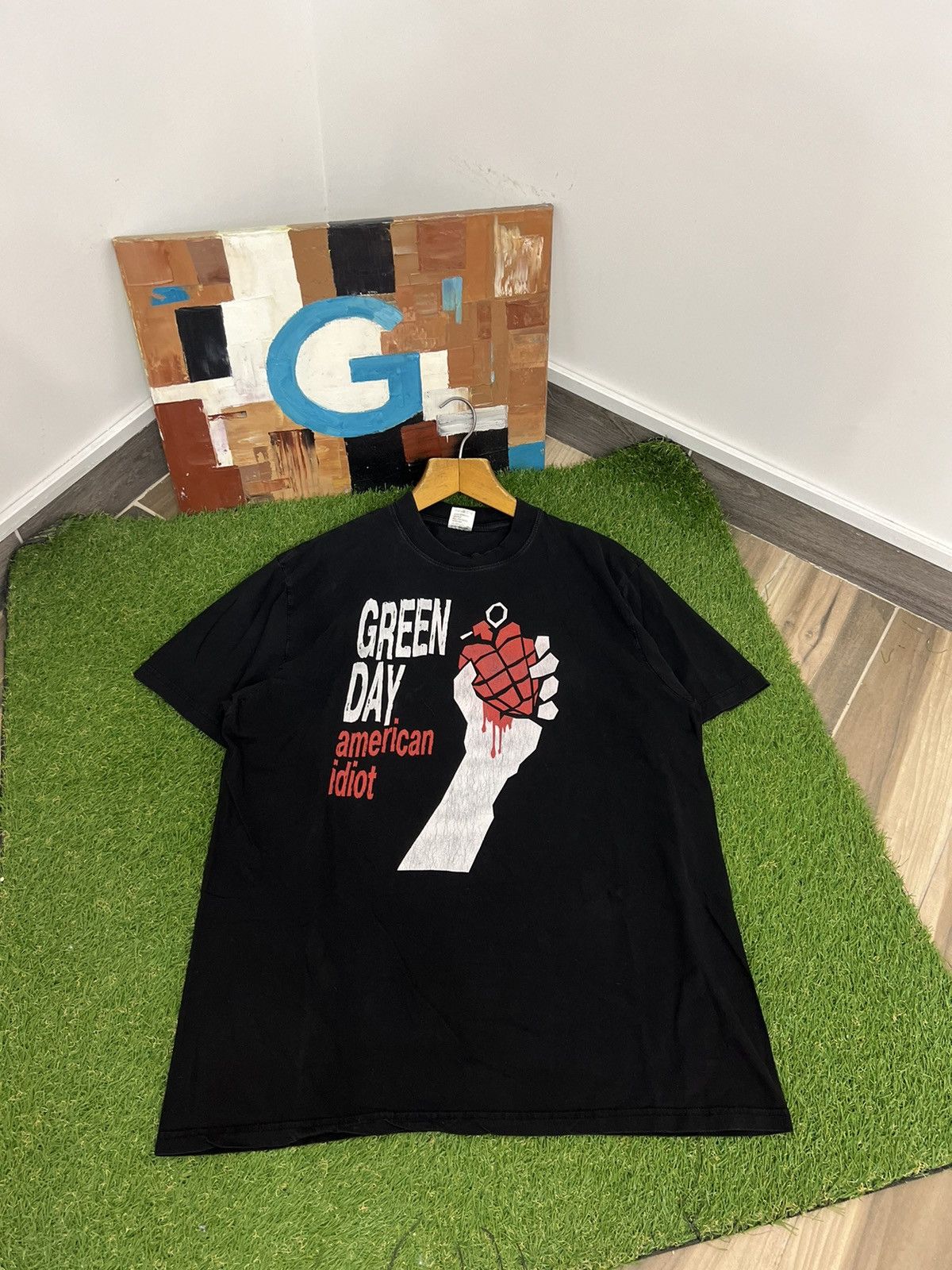 Band Tees Vintage 2000s Green Day American Idiot Band Tee Hoodie, Sweatshirt | FlexRushtees.com