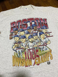 Mlb X Vintage Vintage 95 Boston Red Sox Division Champs Caricature Tee