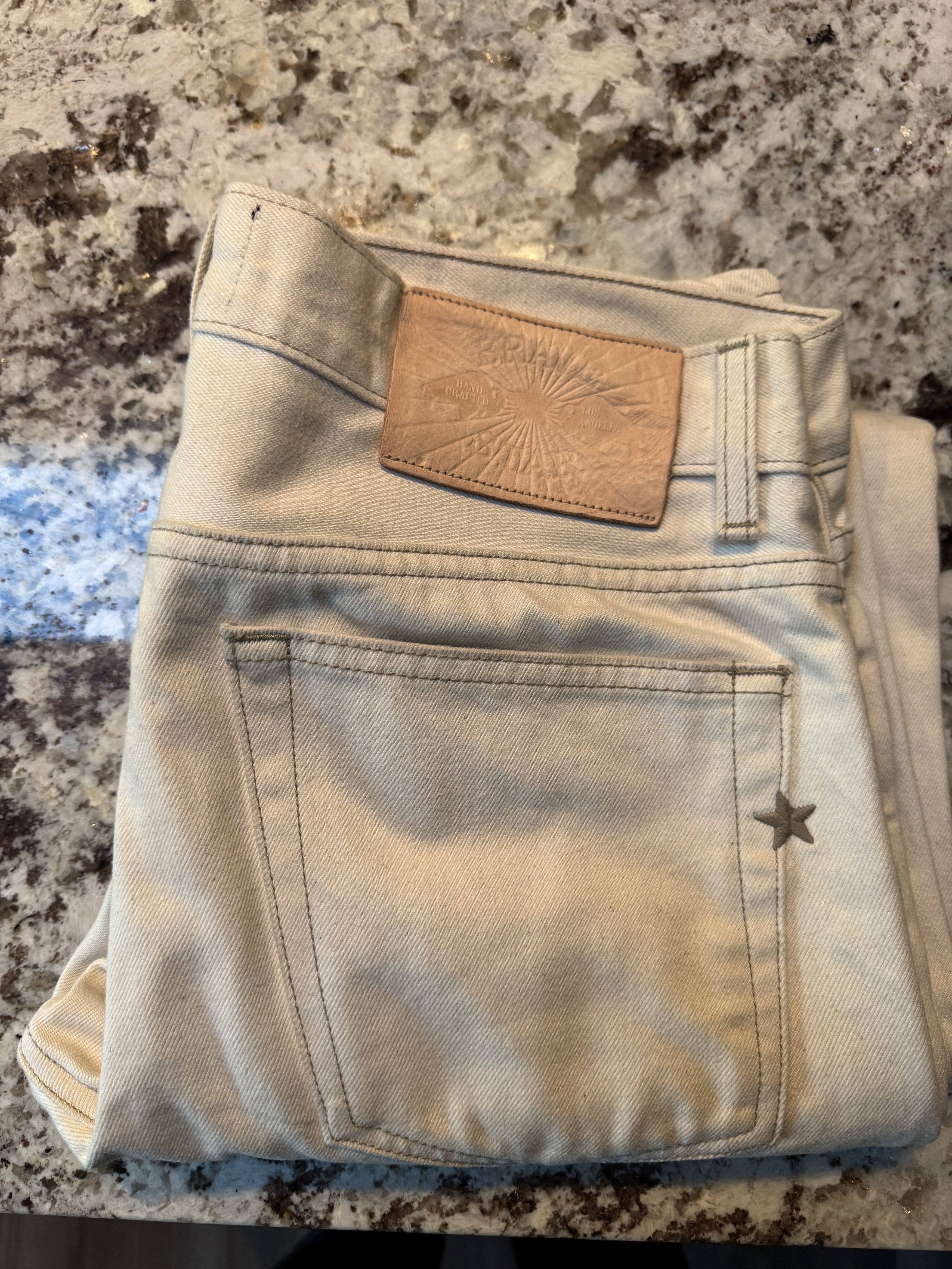 Star Selvage Brave Star Seeded Cotton 14 Oz Slim Straight