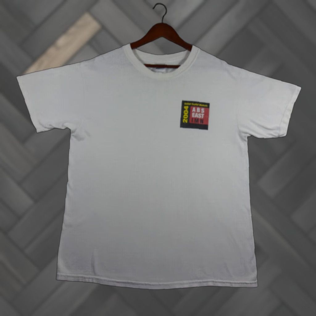Gildan Vintage Doobie Brothers T Shirt Large White 2004 Short Sleeve Gildan Heavy Cotton Mens 90s Mu