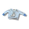 Other Vintage Blue 60s Animal Baby Long Sleeve Sweatshirt