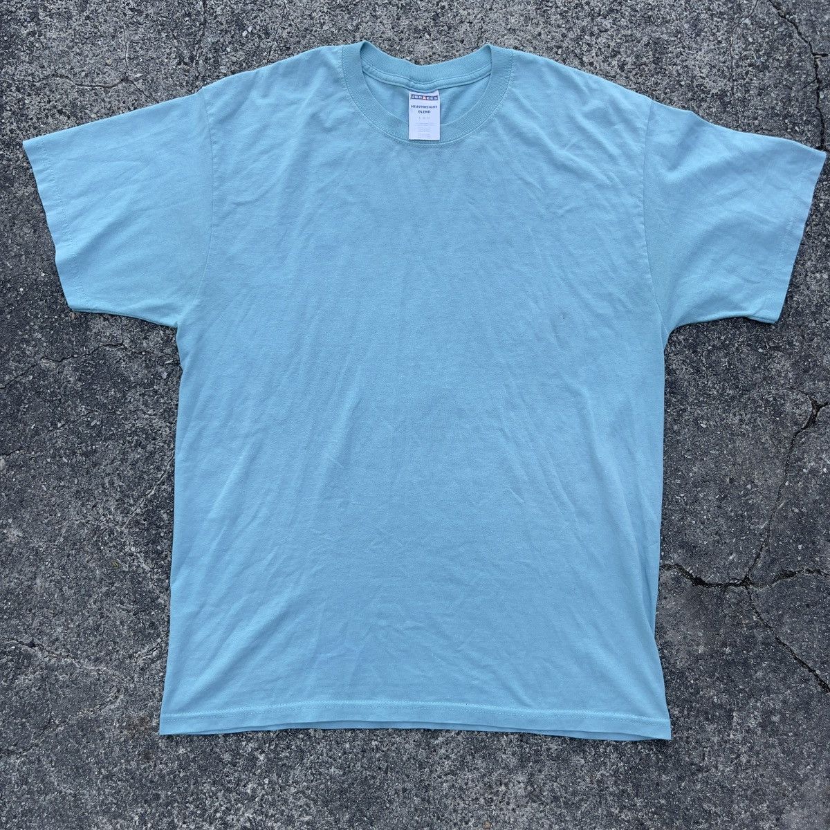 Vintage Y2k Jerzees Seafoam Blank Shirt