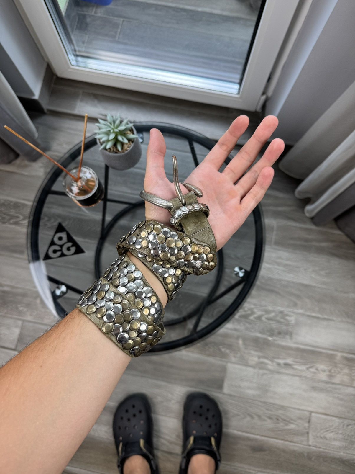 Other Metal Rhinestones Y2k Bb Simon Style Punk Belt
