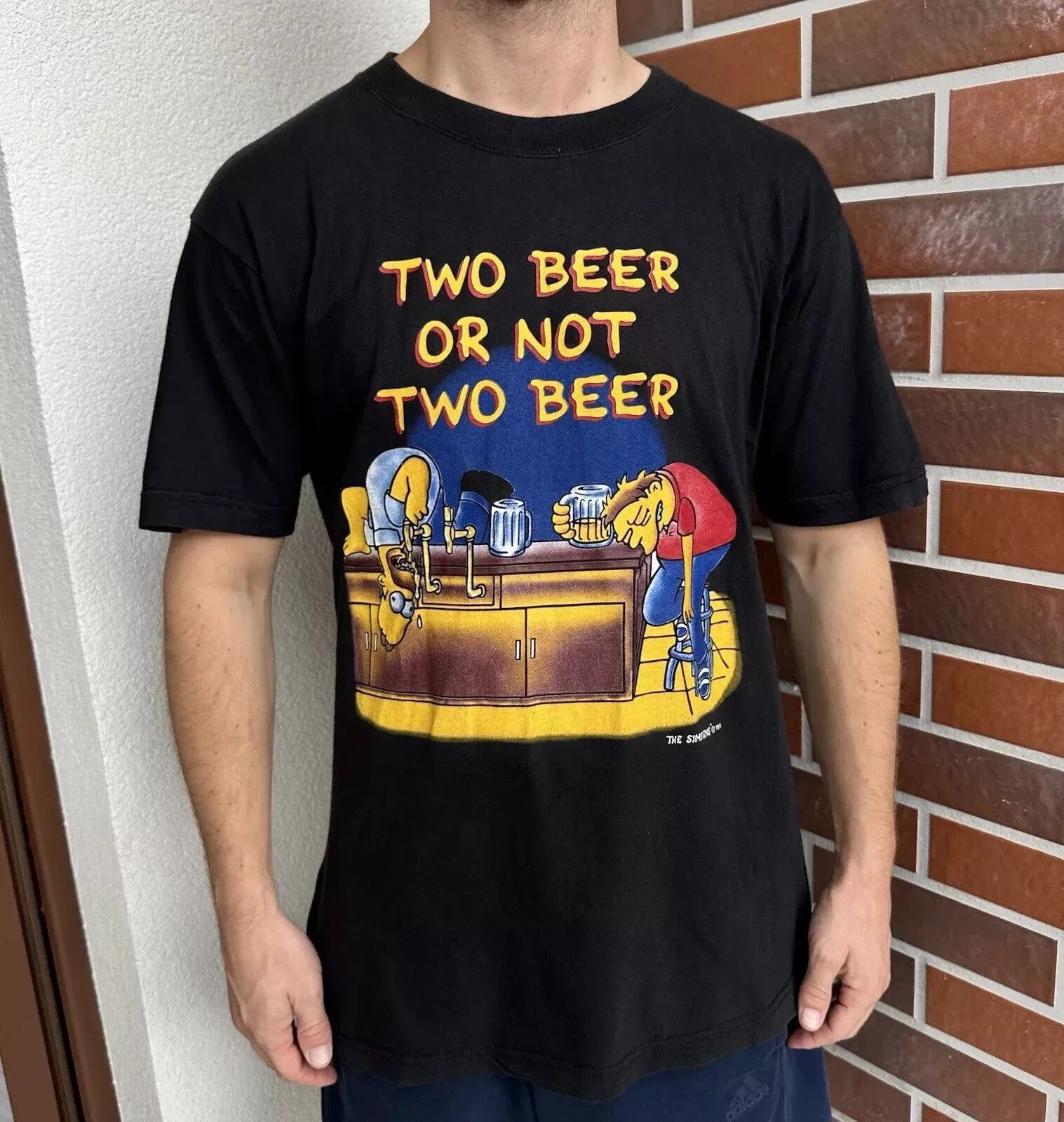 Vintage 1999 90s The Simpsons Two Beer Tee T Shirt Men S Hoodie, Sweatshirt | FlexRushtees.com