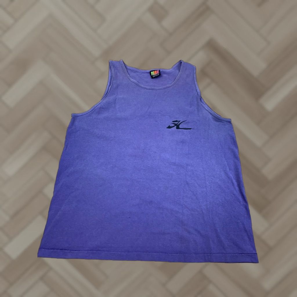 Vintage Hobie Tank Top Mens L Purple Usa Volleyball Beach Shirt T Shirt Ball Usa Hobie Mens