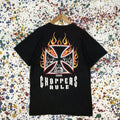 West Coast Choppers Vintage 90s Choppers Rule Metal Gear Big Logo Tshirt