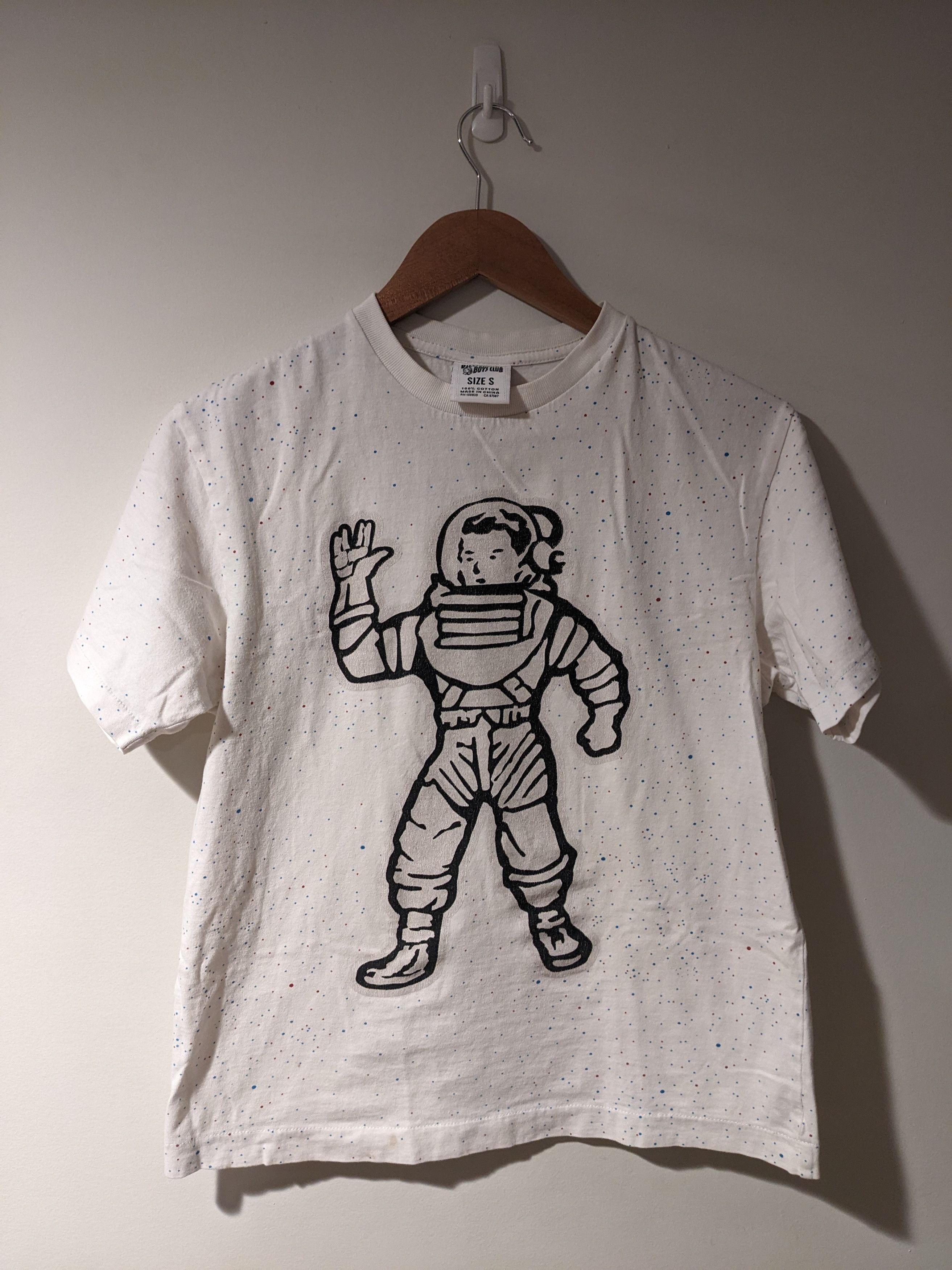 Designer Billionaire Boys Club Astronaut White Small T Shirt