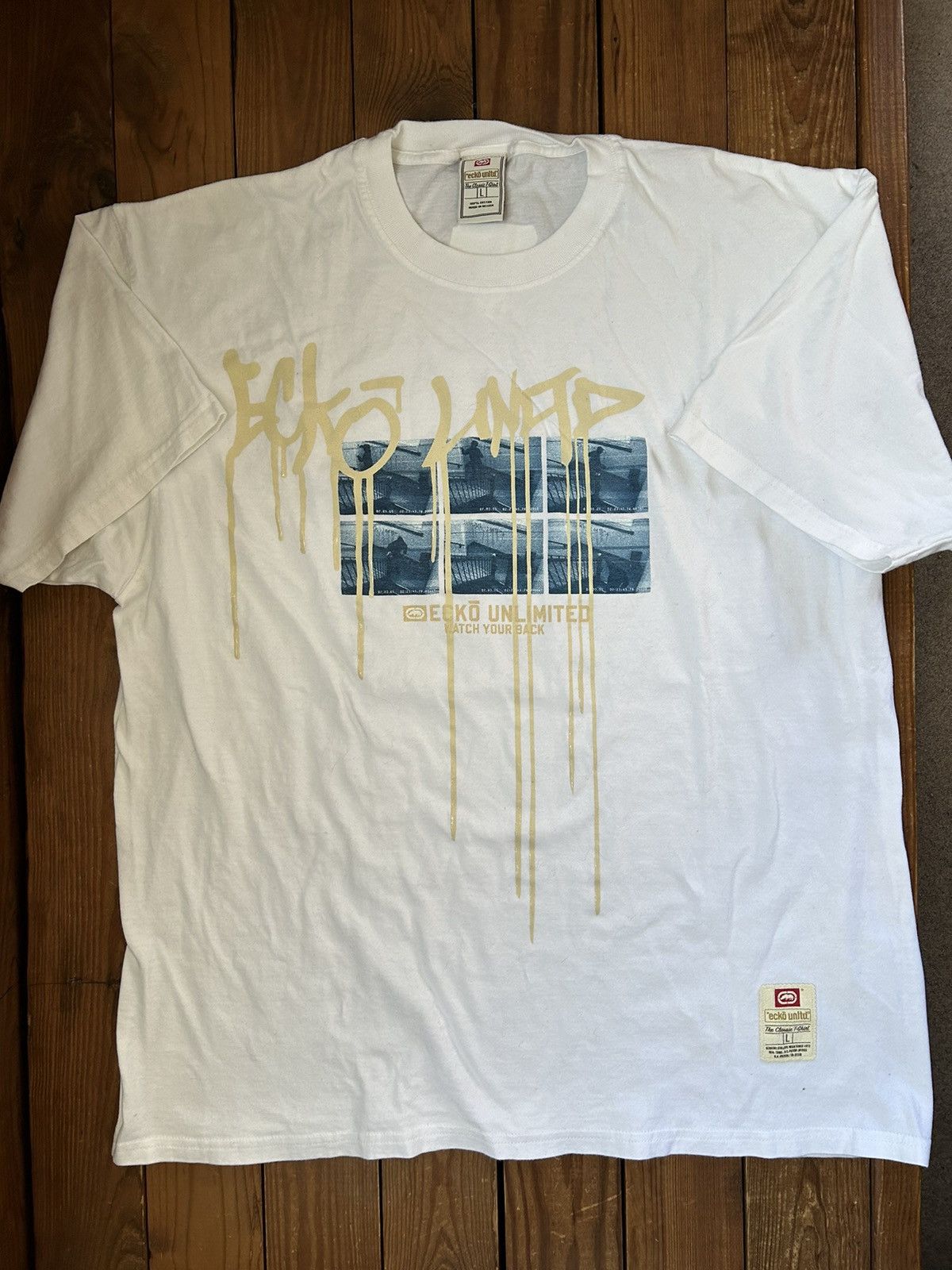 Vintage 90s Y2k Ecko Unltd Security Camera Graffiti T Shirt Hoodie, Sweatshirt | FlexRushtees.com