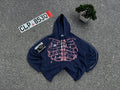 Handmade Adidas Vintage Custom Skeleton Hoodie Size Xl