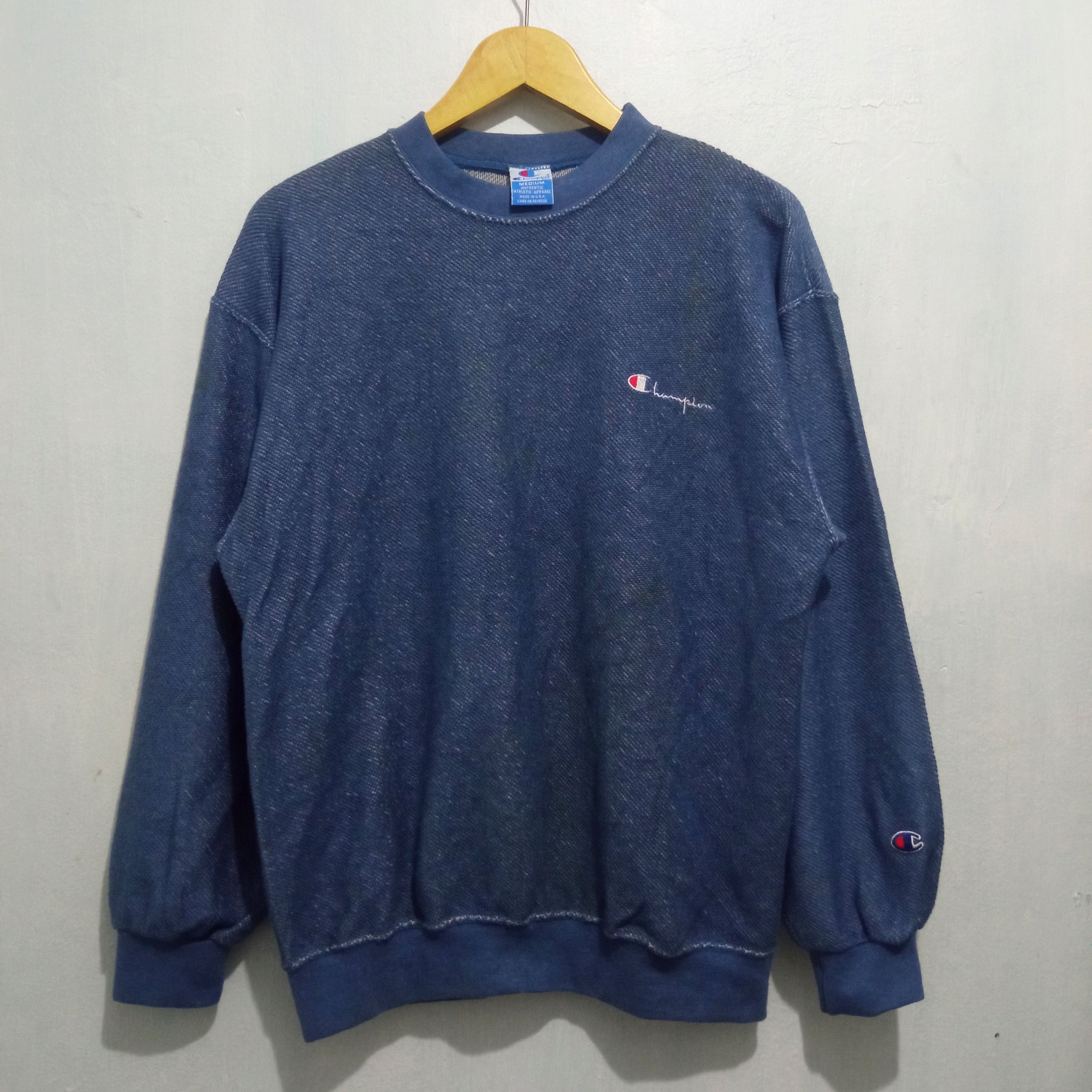 Vintage Champion Script Sweatshirt Made In Usa T-Shirts, Hoodie | FlexRushtees.com