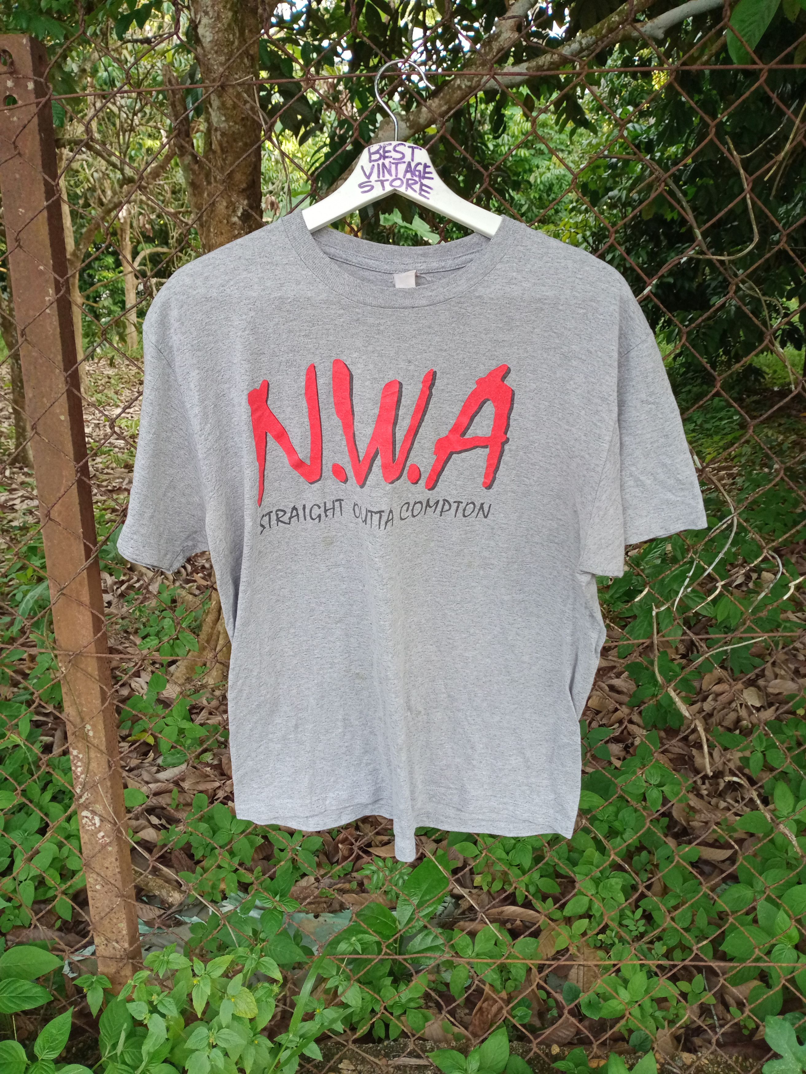 Rap Tees Vintage N W A Straight Outta Compton Tshirt Hoodie, Sweatshirt | FlexRushtees.com