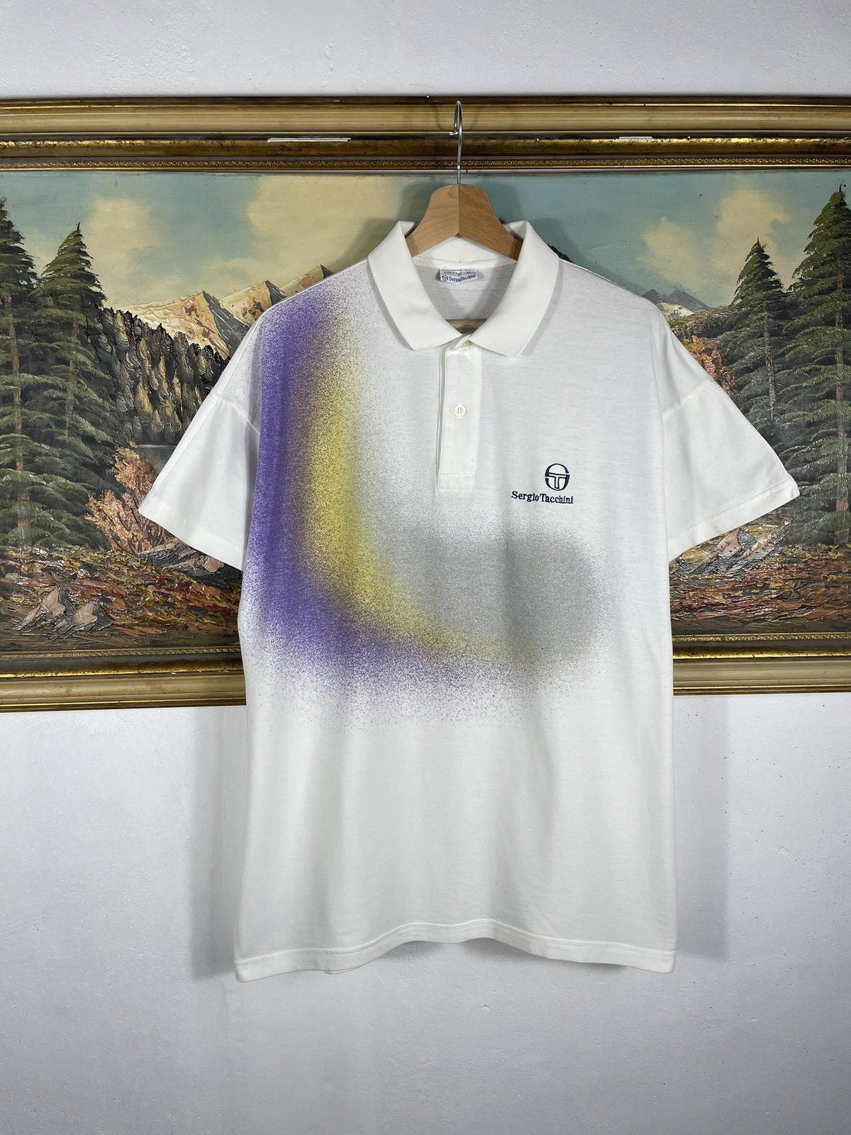 Sergio Tacchini X Vintage Vintage Retro 90s Sergio Tacchini T Shirt Tee Designer Hoodie, Sweatshirt | FlexRushtees.com