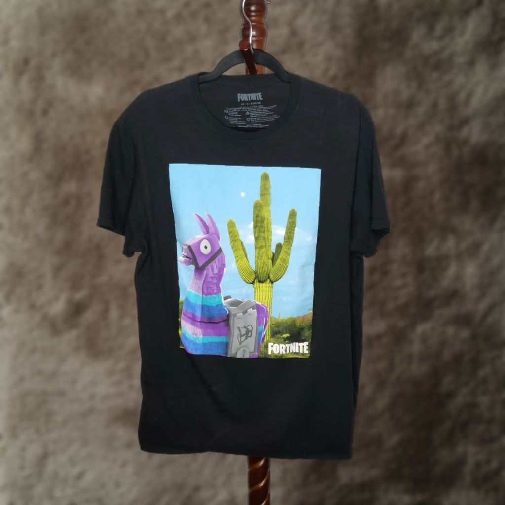 Logo 7 Fortnite Shirt L Men S Black Crew Neck Short Sleeve Logo Tee Fortnight T Shirt Regular Size L