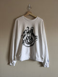 Dept Gallery Dept G Ball Crewneck Sweatshirt In White T-Shirts, Hoodie | FlexRushtees.com