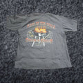 Doublet Newport Blue Mens L King Of The Coals Bbq Funny Graphic T Shirt Double Sided Cotton Gray Cre Hoodie, Sweatshirt
