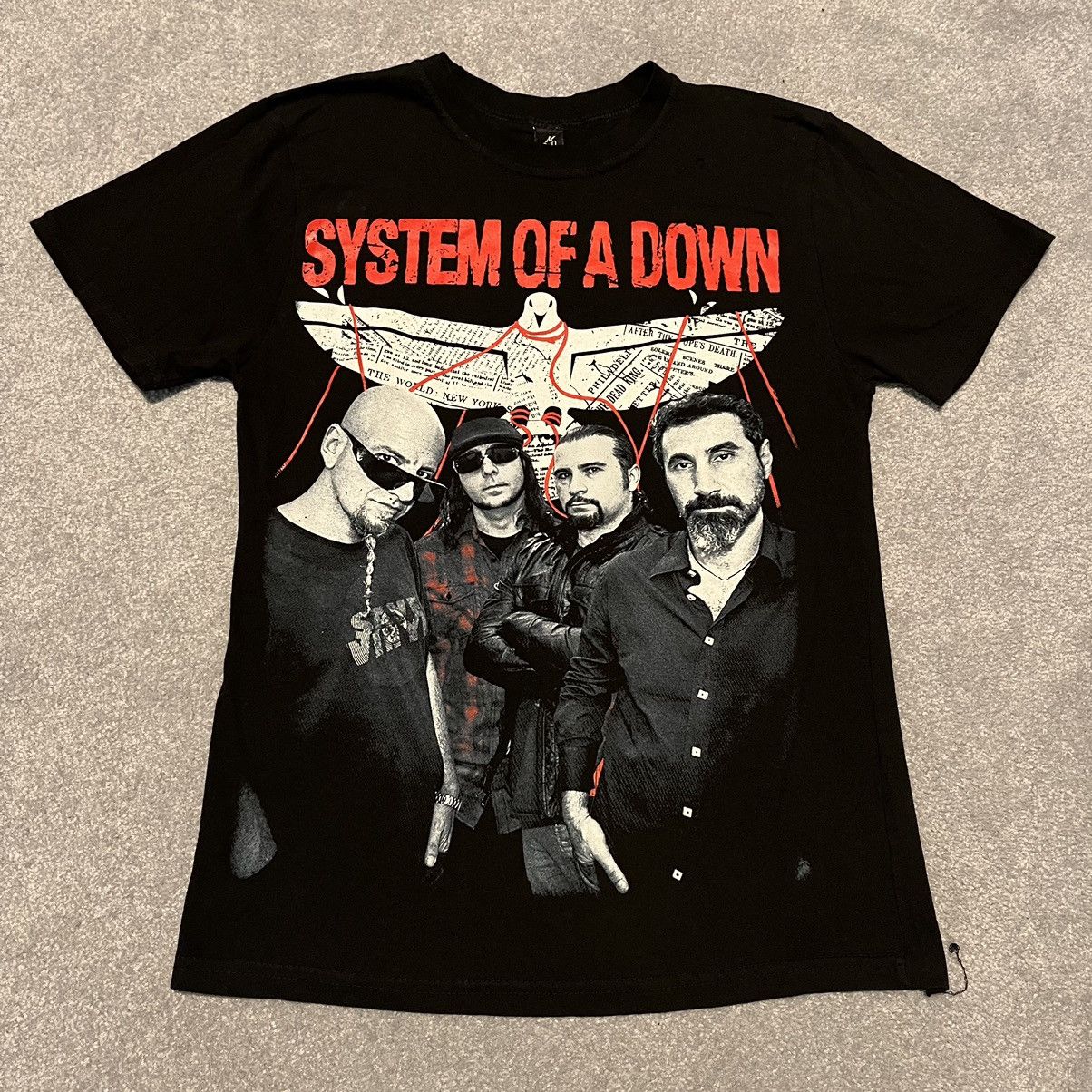 Vintage 2000s System Of A Down Big Graphic Band Tee Shirt Hoodie, Sweatshirt | FlexRushtees.com