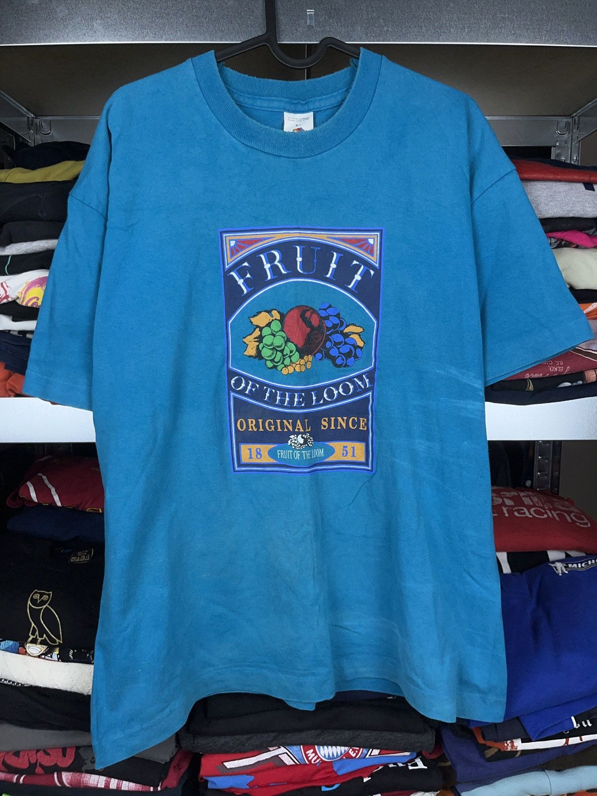 Vintage Fruit Of The Loom Fotl 1990s Vintage Logo Graphic T Shirt