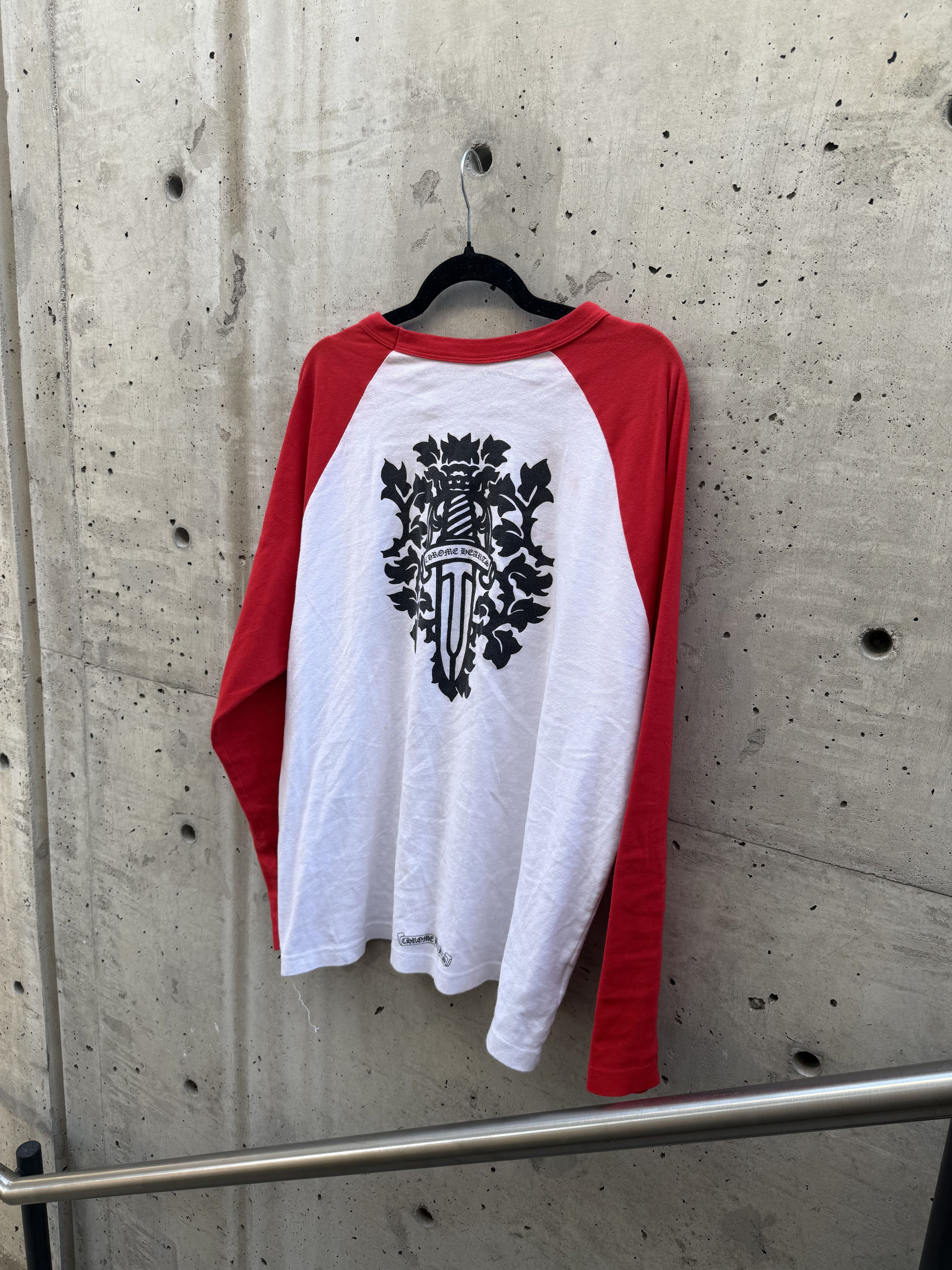 Hearts Chrome Hearts Red Baseball Shirt Hoodie, Sweatshirt | FlexRushtees.com
