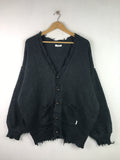 Japanese Brand X Vintage Vintage Punk Not Death Rare Design Knit Cardigan