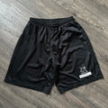 Vintage Black Mesh Sharks Phys Ed Gym Class Basketball Short