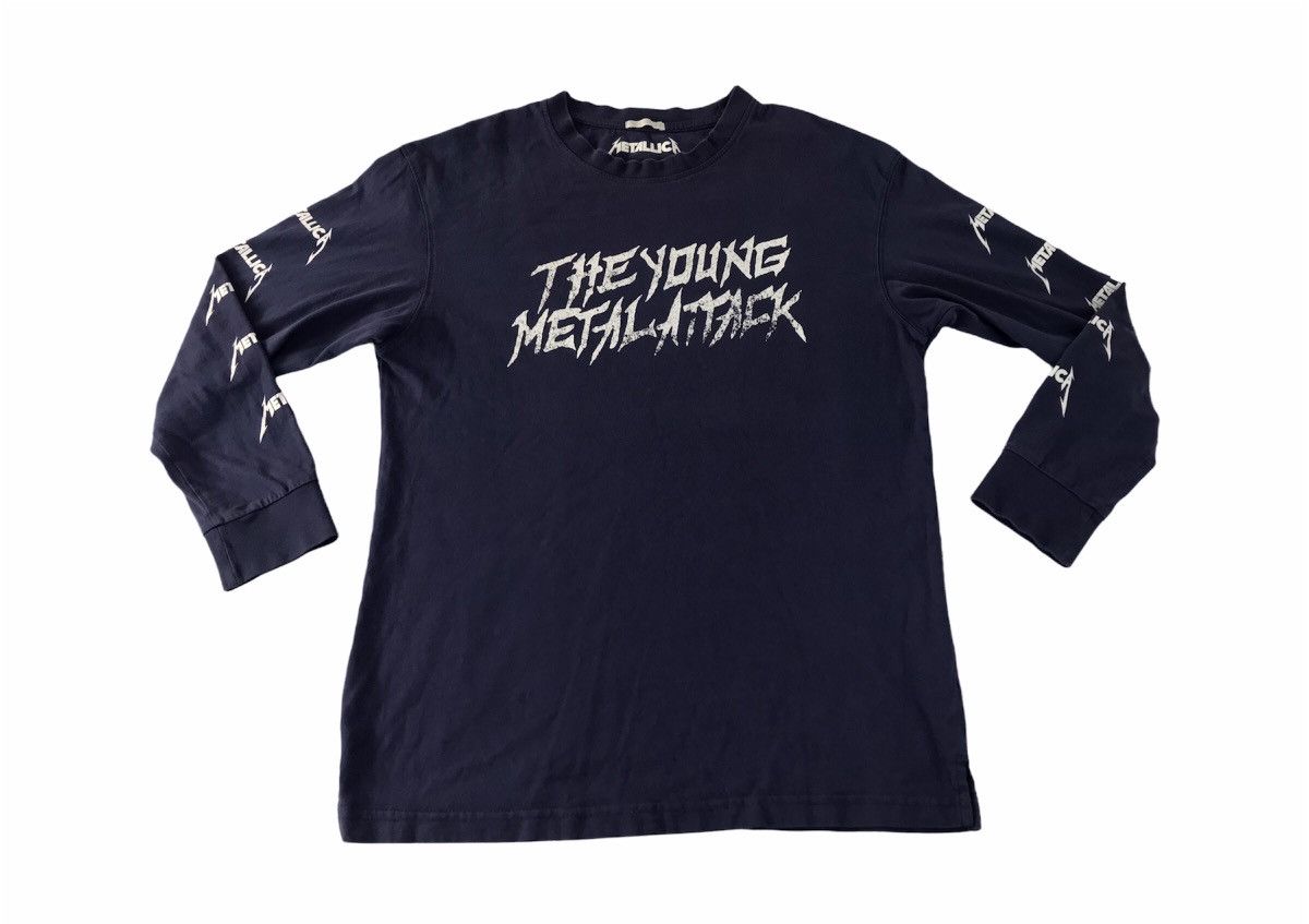 Band Tees Metallica The Young Metal Attack Side Tape Printed Tee Hoodie, Sweatshirt | FlexRushtees.com