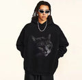 Japanese Brand Black Shady Cat Big Graphic Printed Hoodie Winter Streetwear T-Shirts, Sweatshirt | FlexRushtees.com