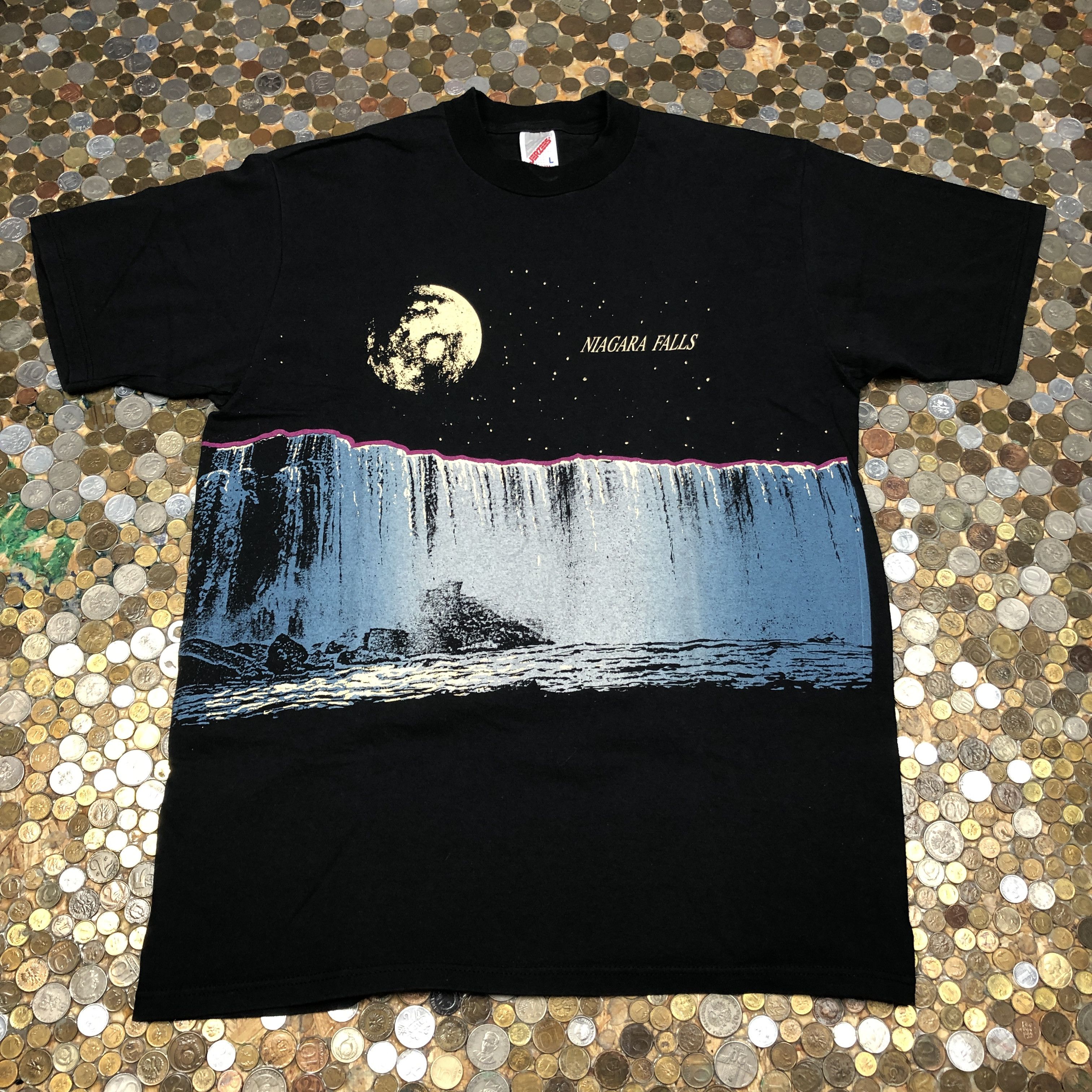 Jerzees Vintage Niagara Falls T Shirt Tee 90s Vibe