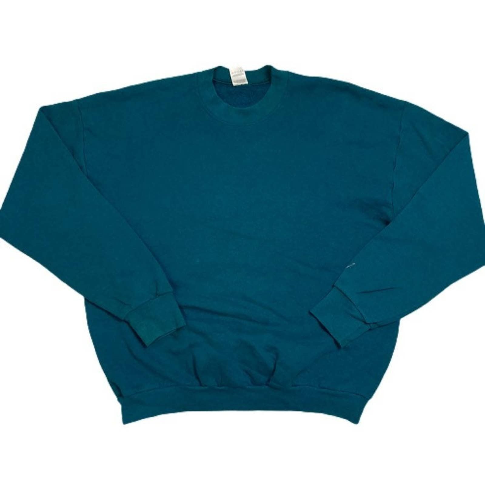 Vintage Fruit Of The Loom Teal Crewneck