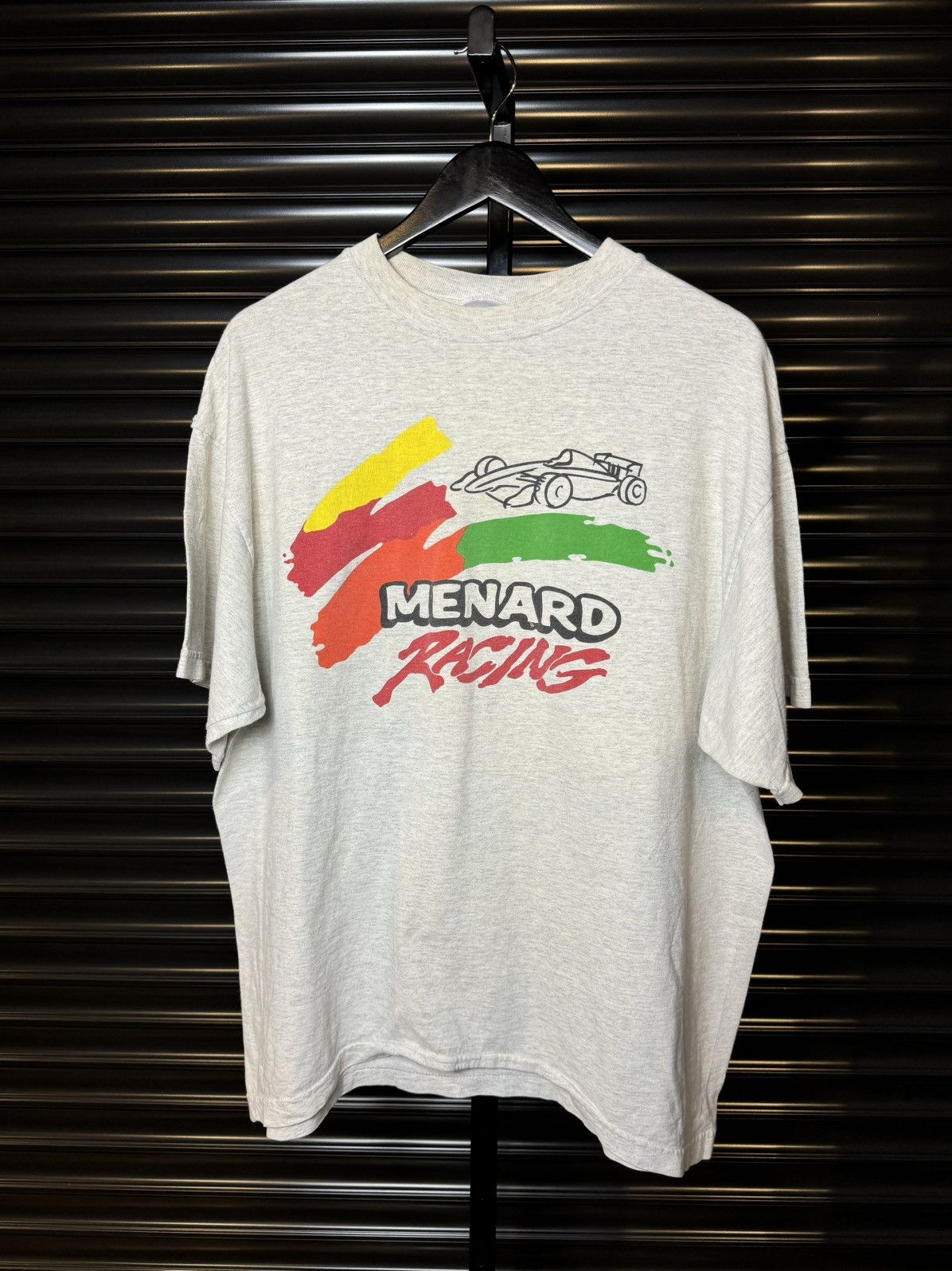 Vintage Menards Racing F1 Tee Xl Hoodie, Sweatshirt | FlexRushtees.com